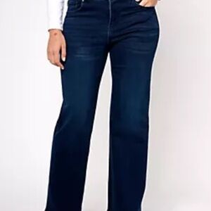 Belle by Kim Gravel Blue Flare & Wide Leg Jeans